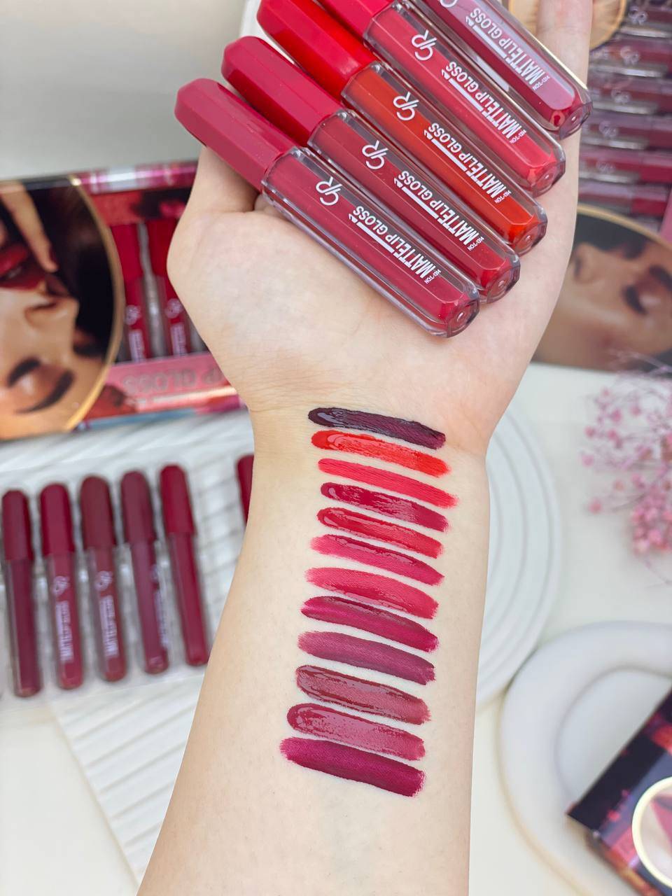 پک 12تایی رژمایع کویدن رز