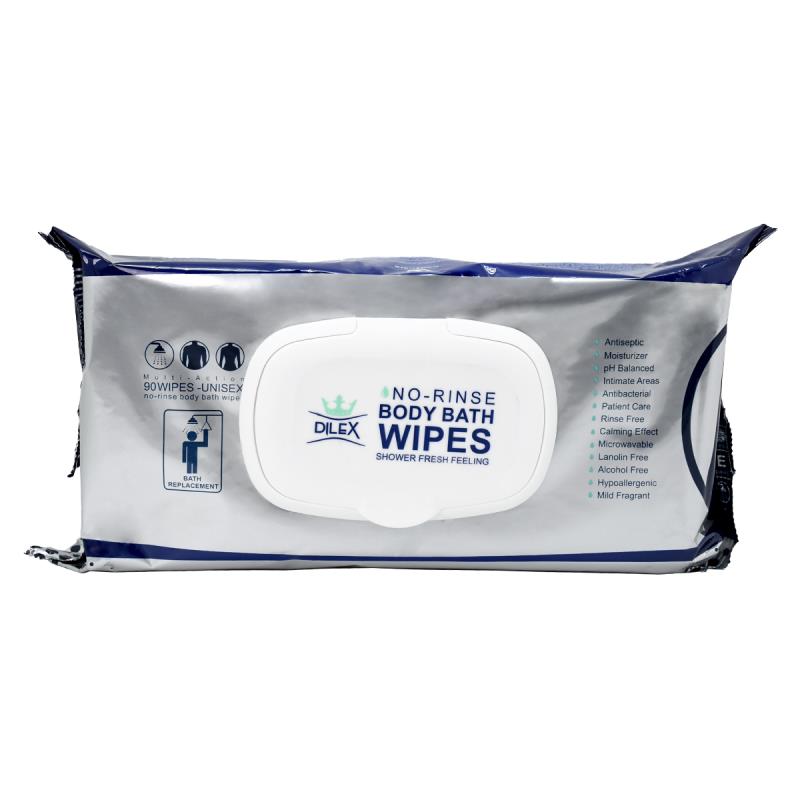 دستمال مرطوب پاک‌کننده بدن 90 عددی